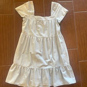 Denim baby doll dress